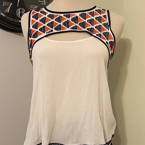 THML Tops - THML Embroidered flows rayon top XS